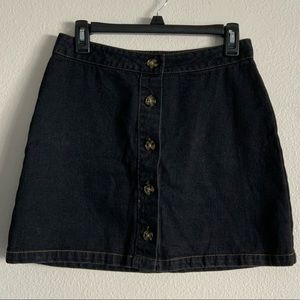 Forever 21 Black Denim Skirt